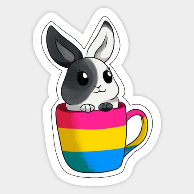 pansexual bunny Sticker by gaypompeii